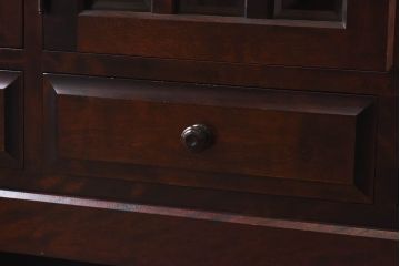 中古　北海道民芸家具　特注品　シックな佇まいのサイドボード(収納棚、戸棚)