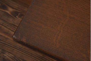 ヴィンテージ家具　イギリスビンテージ　オーク材　シンプルなデザインが格好いい大型ベンチ(長椅子、飾り台)(1)