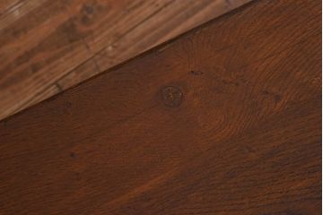 ヴィンテージ家具　イギリスビンテージ　オーク材　シンプルなデザインが格好いい大型ベンチ(長椅子、飾り台)(2)