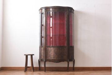 【F様ご成約品】ビンテージ　フランス家具　クラシカルな空間づくりにぴったりのガラスケース(キャビネット、ショーケース)