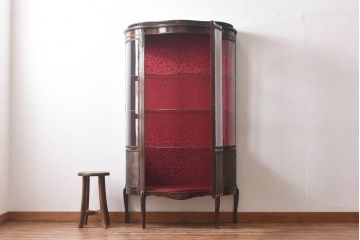 【F様ご成約品】ビンテージ　フランス家具　クラシカルな空間づくりにぴったりのガラスケース(キャビネット、ショーケース)