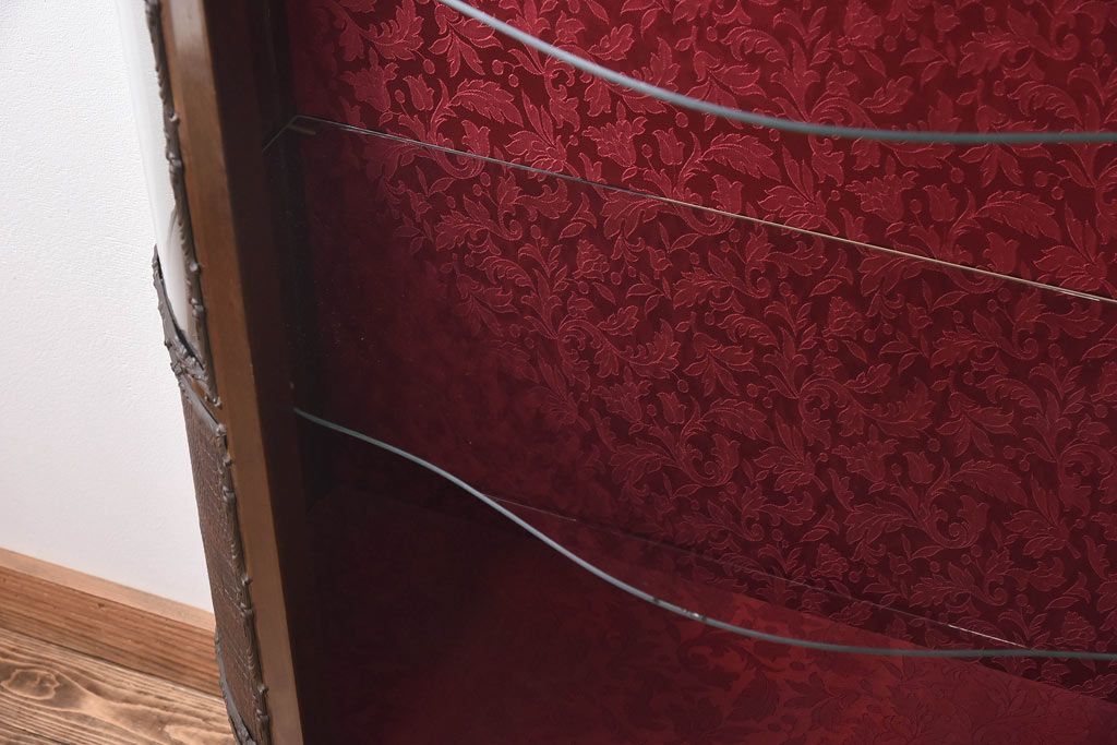 【F様ご成約品】ビンテージ　フランス家具　クラシカルな空間づくりにぴったりのガラスケース(キャビネット、ショーケース)