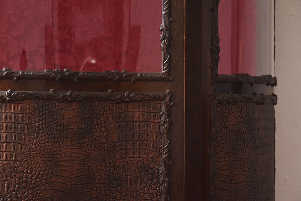 【F様ご成約品】ビンテージ　フランス家具　クラシカルな空間づくりにぴったりのガラスケース(キャビネット、ショーケース)