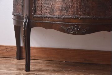 【F様ご成約品】ビンテージ　フランス家具　クラシカルな空間づくりにぴったりのガラスケース(キャビネット、ショーケース)