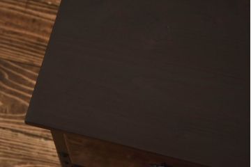 アンティーク家具　リメイク　前面ケヤキ材　漆塗りの赤が艶やかな時代箪笥ローチェスト(引き出し、ローボード、リビングボード)(小)