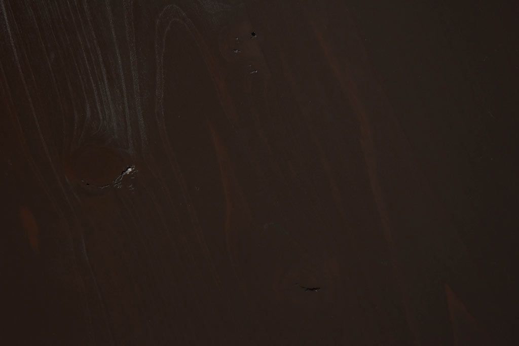 アンティーク家具　リメイク　前面ケヤキ材　漆塗りの赤が艶やかな時代箪笥ローチェスト(引き出し、ローボード、リビングボード)(小)