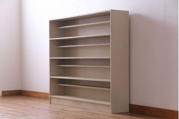 ペイント家具　シャビーな風合いがオシャレなオープンラック(収納棚、陳列棚、飾り棚)