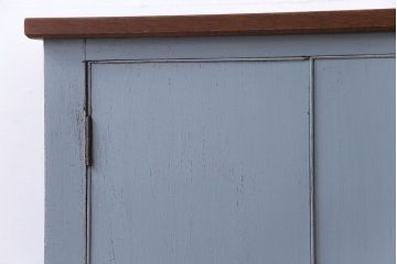 昭和期　ペイント家具　レトロなコーナーキャビネット(収納棚)