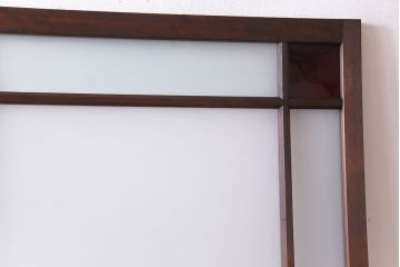 大正ロマン　色ガラス入り　色違いのすりガラスを使ったお洒落なガラス戸(建具、ドア)