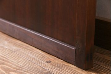 大正ロマン　色ガラス入り　色違いのすりガラスを使ったお洒落なガラス戸(建具、ドア)