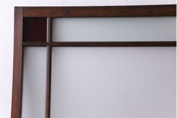 大正ロマン　色ガラス入り　色違いのすりガラスを使ったお洒落なガラス戸(建具、ドア)