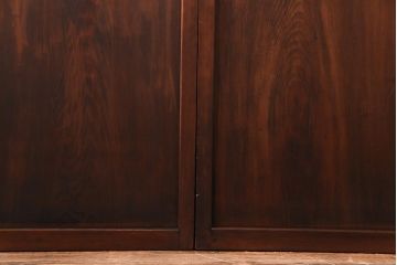 和製アンティーク　当時物色ガラス　華やいだ大正ロマンの雰囲気が漂うガラス戸(引き戸、仕切り戸、建具)4枚組