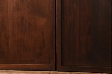 和製アンティーク　当時物色ガラス　華やいだ大正ロマンの雰囲気が漂うガラス戸(引き戸、仕切り戸、建具)4枚組