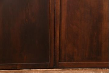 和製アンティーク　当時物色ガラス　華やいだ大正ロマンの雰囲気が漂うガラス戸(引き戸、仕切り戸、建具)4枚組