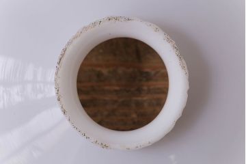 昭和レトロ　昔懐かしいシンプルな平笠シェード(吊り下げ照明、天井照明、ペンダントライト)