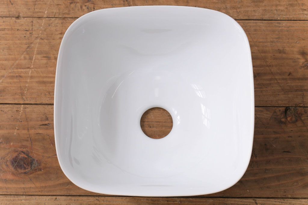 オールドノリタケ・則武(日陶)　四角形　草花モチーフが上品なシェード(電笠、天井照明)