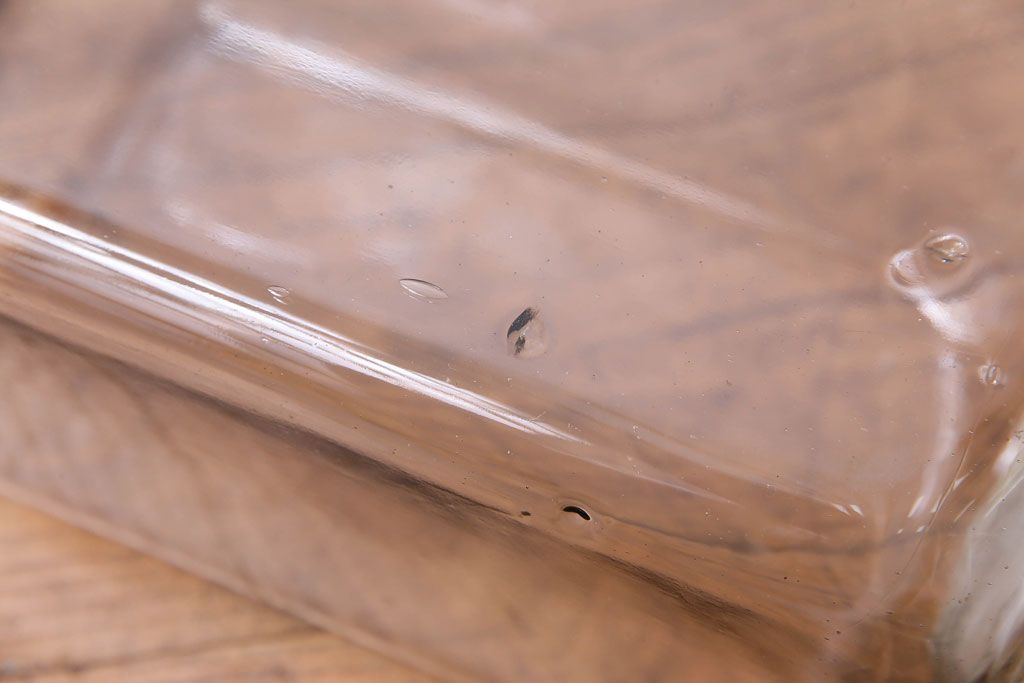 アンティーク雑貨　昭和レトロ　9連アイアンラック付き!　蓋付きガラスビンセット(瓶)