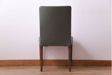 ビンテージ家具　イギリスヴィンテージ　チーク材　大人の空間に似合うシックなダイニングチェア(ワークチェア、イス)
