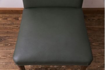 ビンテージ家具　イギリスヴィンテージ　チーク材　大人の空間に似合うシックなダイニングチェア(ワークチェア、イス)