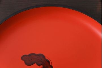 昭和初期　総本家ぬし勘　桑名の伝統工芸かぶら盆(漆器)(1)