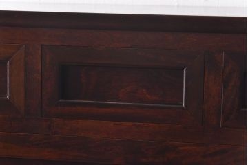 中古美品　松本民芸家具　直線的なデザインがスタイリッシュなF型整理タンス(チェスト)(定価約36万円)