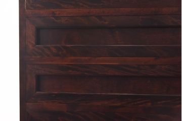 中古美品　松本民芸家具　直線的なデザインがスタイリッシュなF型整理タンス(チェスト)(定価約36万円)