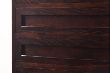 中古美品　松本民芸家具　直線的なデザインがスタイリッシュなF型整理タンス(チェスト)(定価約36万円)