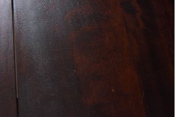 中古　北海道民芸家具　上品な雰囲気漂うビューローブックケース(ライティングビューロー、机、本箱、収納棚)(定価約49万円)(2)ア、椅子)(1)