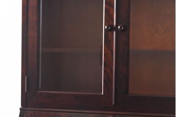 中古　北海道民芸家具　上品な雰囲気漂うビューローブックケース(ライティングビューロー、机、本箱、収納棚)(定価約49万円)(2)ア、椅子)(1)