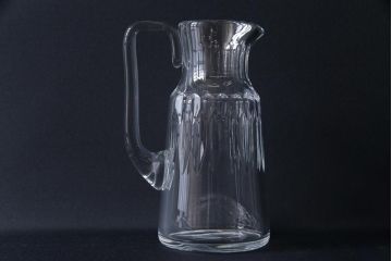 アンティーク雑貨　中古　バカラ(Baccarat)　廃盤品　アサス　上品な佇まいが魅力のピッチャー(水差し)