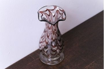 アンティーク雑貨　和製アンティーク　モダンでおしゃれな掻き上げ花瓶(マーブル)