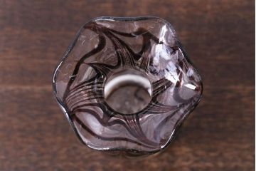 アンティーク雑貨　和製アンティーク　モダンでおしゃれな掻き上げ花瓶(マーブル)