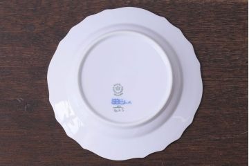 アンティーク雑貨　中古　ROYAL COPENHAGEN(ロイヤルコペンハーゲン)　ブルーフラワー　カーブ　17.5cmディーププレート(プレート、洋食器)2枚セット