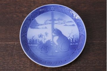 アンティーク雑貨　中古　ROYAL COPENHAGEN(ロイヤルコペンハーゲン)　1970年イヤープレート