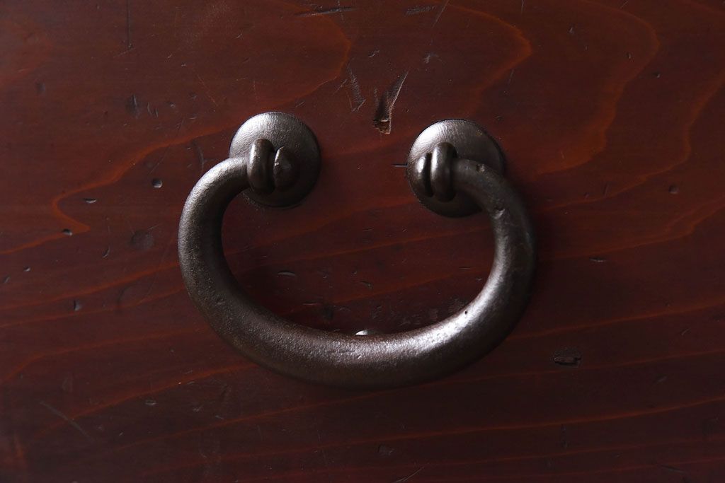 アンティーク家具　和製アンティーク　ヒノキ材　時を経た味わいが魅力の重ね箪笥(衣装箪笥、引き出し)(1)