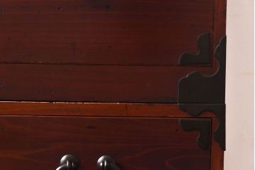 アンティーク家具　和製アンティーク　ヒノキ材　時を経た味わいが魅力の重ね箪笥(衣装箪笥、引き出し)(1)