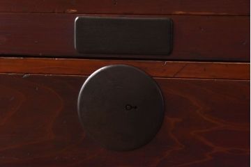 アンティーク家具　和製アンティーク　ヒノキ材　時を経た味わいが魅力の重ね箪笥(衣装箪笥、引き出し)(1)