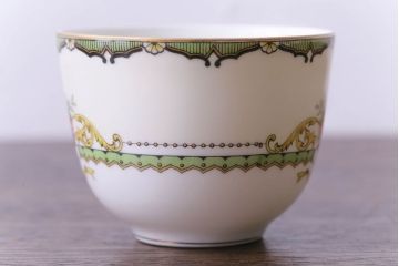 オールドノリタケ(則武・日陶)　ヤジロベー印　クラシックなカップ&ソーサー2客セット(洋食器)(1)