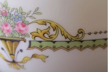 オールドノリタケ(則武・日陶)　ヤジロベー印　クラシックなカップ&ソーサー2客セット(洋食器)(2)