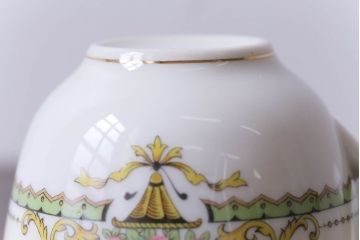 オールドノリタケ(則武・日陶)　ヤジロベー印　クラシックなカップ&ソーサー2客セット(洋食器)(2)