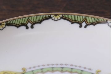 オールドノリタケ(則武・日陶)　ヤジロベー印　クラシックなカップ&ソーサー2客セット(洋食器)(2)