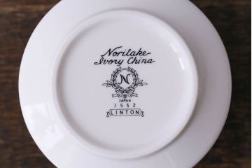 中古　ノリタケ(Noritake、則武)　リントン　高級感漂うシックなクリーマー・シュガーポット3点セット