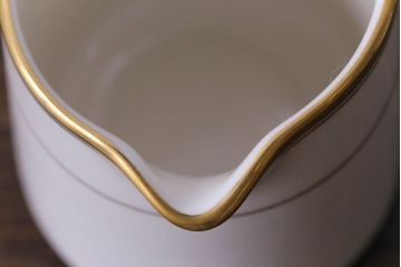 中古　ノリタケ(Noritake、則武)　リントン　高級感漂うシックなクリーマー・シュガーポット3点セット