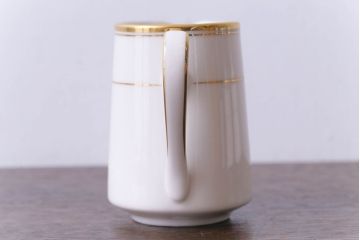 中古　ノリタケ(Noritake、則武)　リントン　高級感漂うシックなクリーマー・シュガーポット3点セット