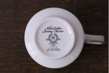 中古　ノリタケ(Noritake、則武)　リントン　高級感漂うシックなクリーマー・シュガーポット3点セット
