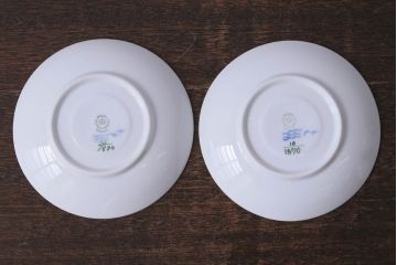 中古　ROYAL COPENHAGEN(ロイヤルコペンハーゲン)　ブルーフラワー　カーブ　コーヒーカップ&ソーサー(洋食器)2客セット