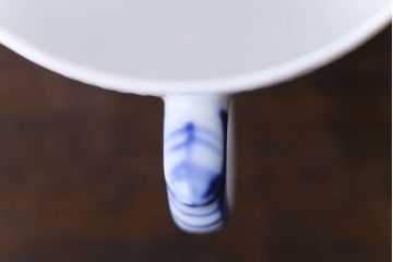 中古　ROYAL COPENHAGEN(ロイヤルコペンハーゲン)　ブルーフラワー　カーブ　コーヒーカップ&ソーサー(洋食器)3客セット