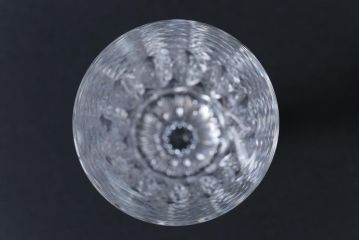 アンティーク雑貨　BACCARAT(バカラ)　アサス　洗練されたデザインが美しいワイングラス・小(酒器、洋食器)2客