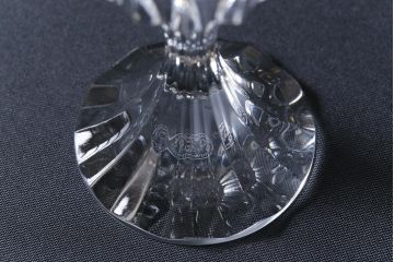 アンティーク雑貨　BACCARAT(バカラ)　アサス　洗練されたデザインが美しいワイングラス・小(酒器、洋食器)2客