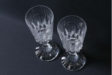 中古　Baccarat(バカラ)　アサス　ウォーターゴブレットグラス(ワイングラス、酒器、ガラス)2脚セット(2)